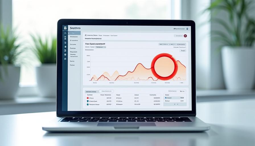 Dashboard interface showing automated anomaly detection with clean data motifs